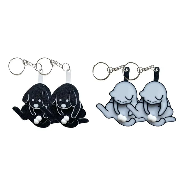 Rotating Cat Playful Keychain