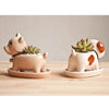 Miniatures Ceramic Dog Vase