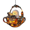 Ghost Reading Book Suncatcher