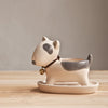 Miniatures Ceramic Dog Vase
