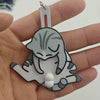 Rotating Cat Playful Keychain