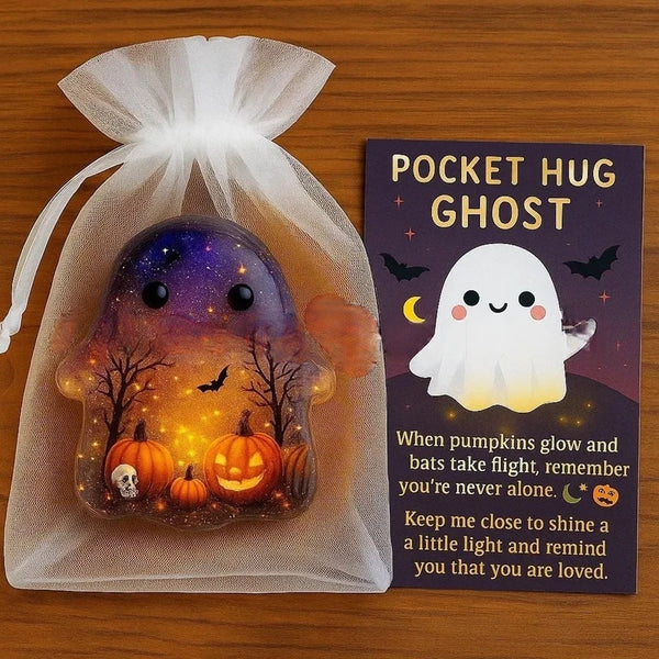 Pocket Hug Ghost Acrylic Charm Set with Card