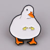 Shy Duck Enamel Pin