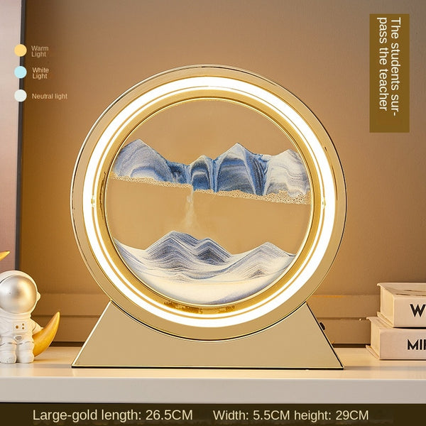 3D Hourglass LED Lamp Quicksand Moving Art