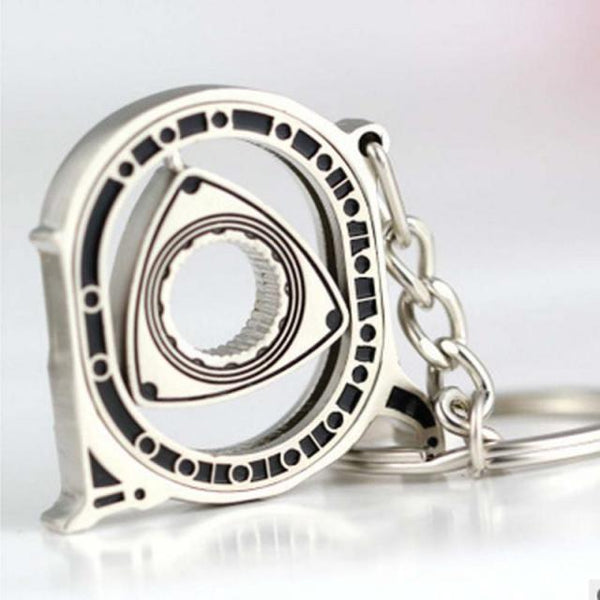 Spinning Rotor Keychain